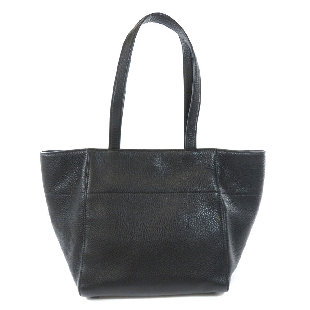 Prada bag leather Tote Pocket textured Daino calfskin Vitello Shopping Black